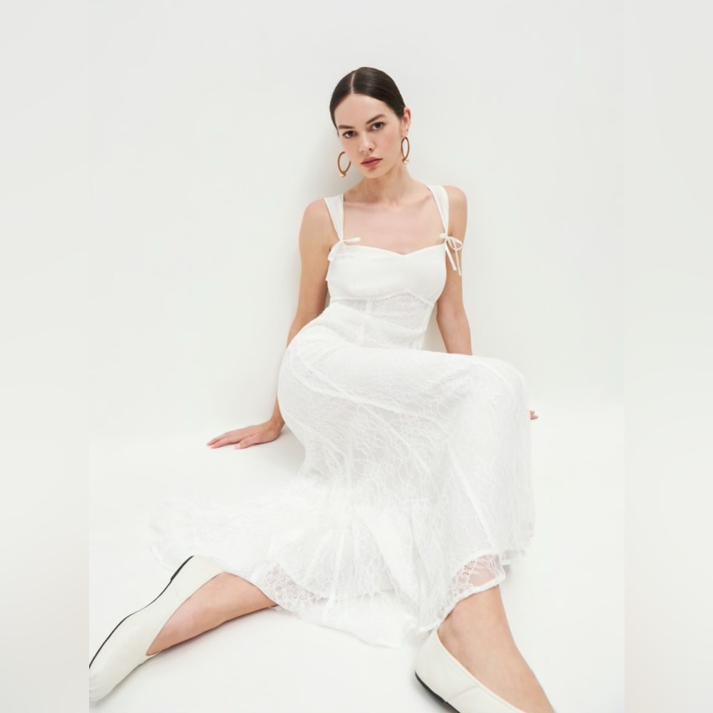 NWT Reformation White Kaiden Dress
